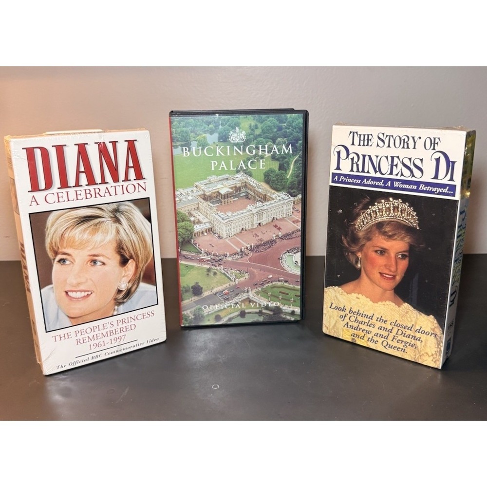 Princess Diana VHS Tapes Brand New Sealed & Official Buckingham Palace Video